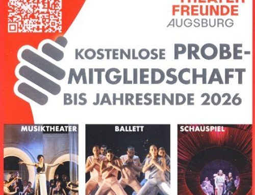 Promo-Aktion der Theaterfreunde Augsburg: jetzt Mitglied werden und den Beitrag für 2026 sparen!
